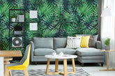 Exotic Tropical Palm Leaves Wallpaper